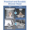 14 Inch All Metal Rectangular Rain Shower Head, Large Rainfall