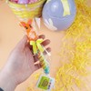 Sweetzo - Colorful Swirl Lollipops with Gummy Bunny Topper, Easter