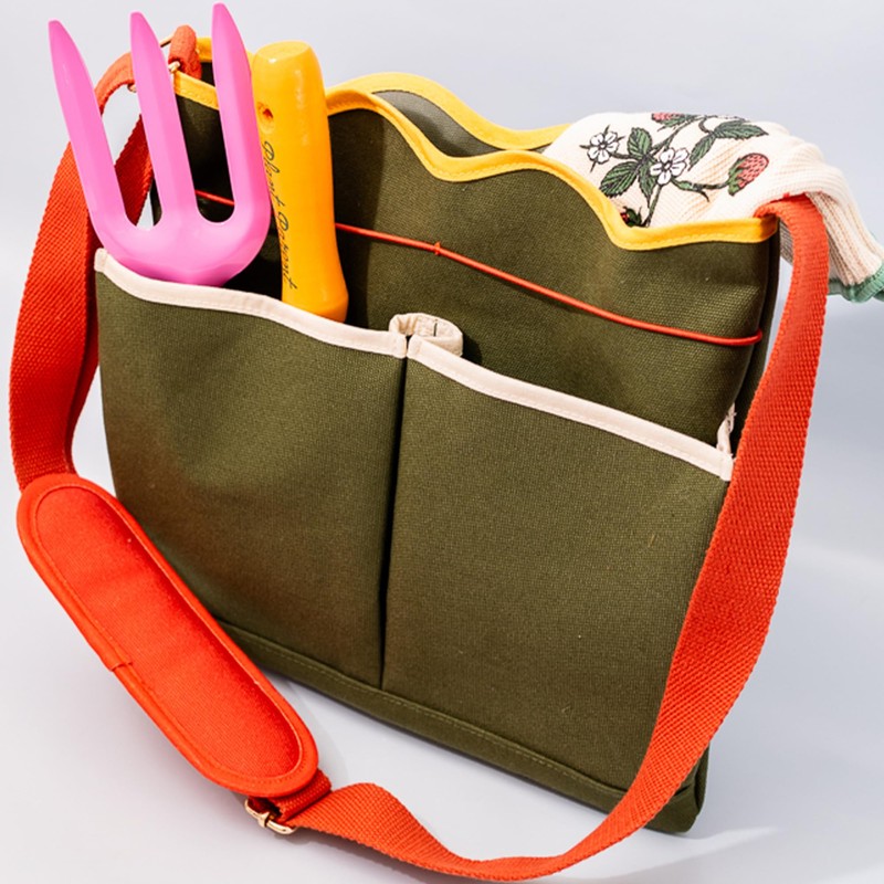 ban.do Garden Tool Bag, Cotton Canvas Outdoor Bag with EVA