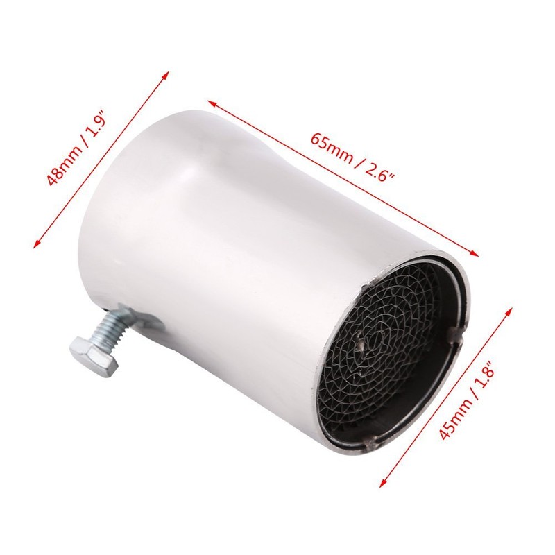 51 mm Universal Motorcycle Exhaust Pipe Silencers Stainless Steel Removable
