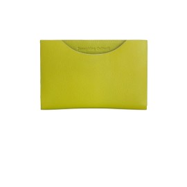 Josephine Osthoff Hamburg Flat Wallet Genuine Leather with RFID Protection, citrus, purse
