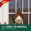 Command Outdoor Large Clear Wall Hooks, 1 Hook and 2