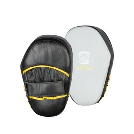 '"Jumbo 34x22 cm Bay® Real Cow Leather Focus Pads Hook Jab Pads Kick Pad Straight, Pack of 2 Black Pads Straight Pair Focus Pads KICK PAD Strike Shield Punch Bag Kick Pad Boxing Pads Mitts Mitt Mitts Coachingpratzen Kick Boxing Muay Thai Thai Boxing Taek