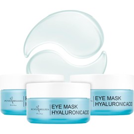 Punta Belleza Parches para Ojos con Ácido Hialurónico Mascarilla Hidratante Antiarrugas y Antiojeras 60 Piezas c/u Cuidado Ocular - 3 PACK