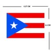 TENNER.LONDON Set of 5 Puerto Rico Flags Iron on Screen