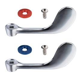 Commercial Faucet Handle Replacement Sink Faucet Wrist Blade Handles 4-inch Hot/Cold Faucet Wrist Handle Kit Heavy Duty Commercial Kitchen Faucet Handles Suitable for Restaurant,School,Hospital