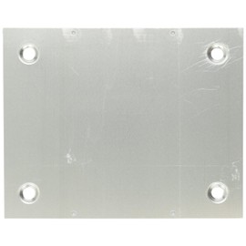 BUD Industries BPA-1518 Aluminum Chassis Bottom Plate 9.81" L x 7.81" W x 0.16" H, Natural