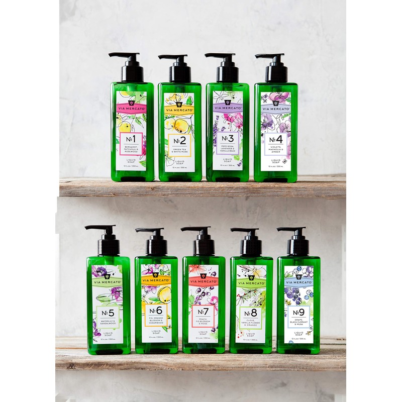 Via Mercato Liquid Soap, Shea Butter Enriched (12 oz), No.