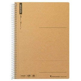 Maruman A5 Spiral Notebook, Plain 80 Sheets