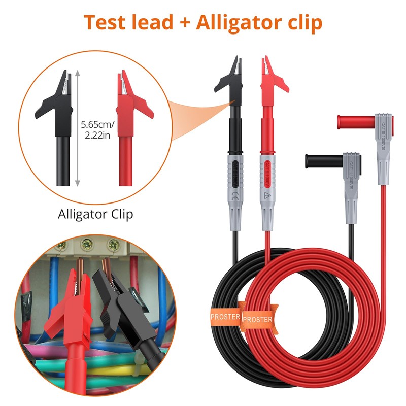 Proster Multimeter Leads Kit - 9 in 1 Test Leads