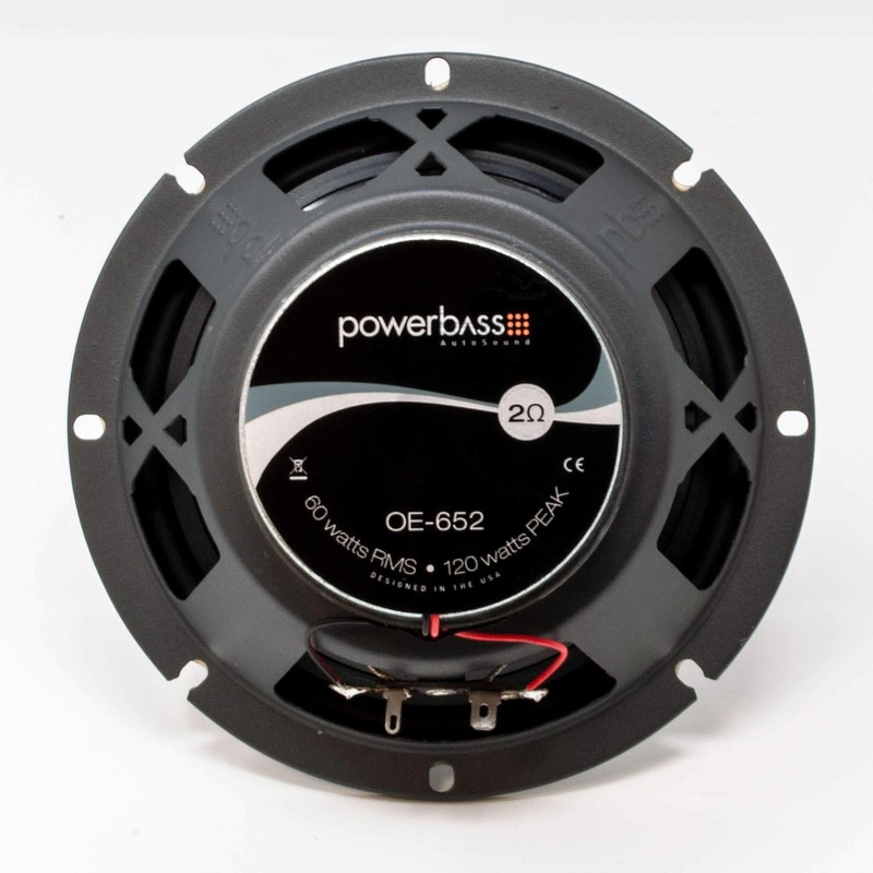 PowerBass OE-652-6.5" Coaxial Speakers 2-Ohm - Pair
