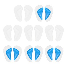 FDGGT 8 Pairs of Arch Support Insoles, Soft Insoles for Arch Support, Unisex, Orthopaedic Insoles, Suitable for Casual Shoes and High Heels, transparent, Unit size