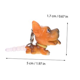 SEWACC 12Pcs Dog Decorative Earphone Dust Random Styles for Headphone Jack Durable Design for Electronic Devices Unique Earphone Decoration
