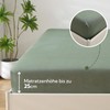 SOULFUL Fitted Sheet 180 x 200 cm, 100% Washed Cotton