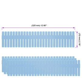 JOIKIT 60 PCS Blue Plastic DIY Grid Drawer Dividers, Plastic Desk Drawer Separators, Adjustable Drawer Divider Organizer, Household Storage Makeup Socks Underwear Organizer