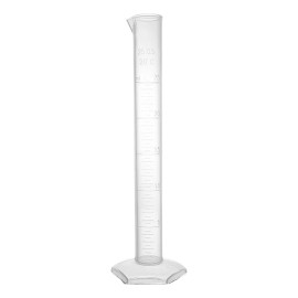 Polylab Probeta De Plástico Cap 25 Ml Uso Industrial-escolar 4piezas