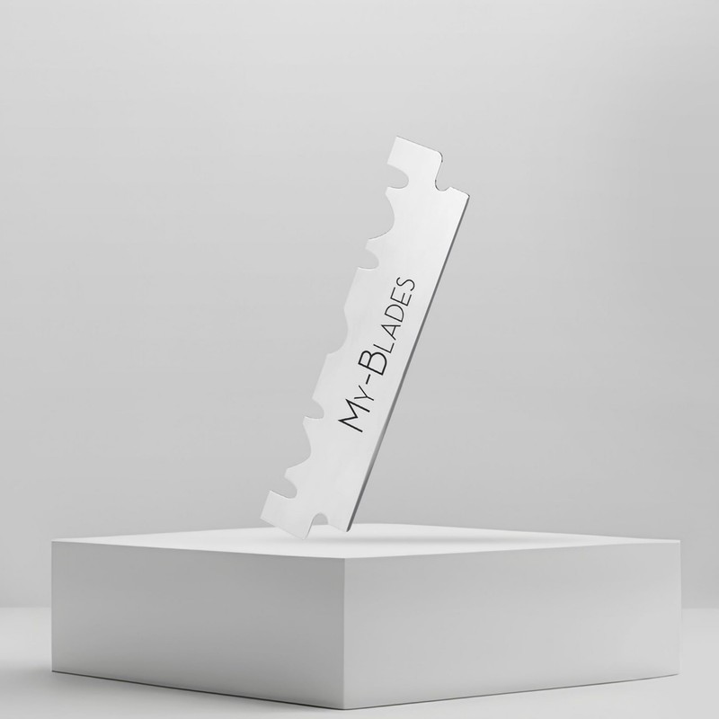 My-Blades® - Silver - 100 Single Sided German Steel Razor