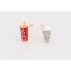 Unbranded Movie Night Soda & Ice-cream Stud Earrings Summer Must