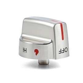 atgestore 5304509064 5304509929 Stainless Steel Stove Knob Replacement for Frigidaire Gallery Gas Stove Parts Cooktop Control Knobs Frigidaire FGGF3036TFA Range Burner Knobs