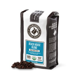 Charleston Coffee Roasters | Specialty Organic Whole Bean Coffee | Hand Picked, Premium Slow Roast (Beach House Blend, Dark Roast) 12 Oz