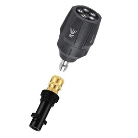 [cmy select] Kärcher Nozzle, 5 Stage Multi-Nozzle, Rotary Type, Car Washer, High Pressure Washer, K MINI K2, K3, K4, K5, K6, K7, JTK, Applicable Head, Car Washer, Parts, Accessories, Attachment, 1/4