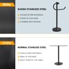 BESy 17 Inch Matte Black Stand Towel Bar Hanger Hand