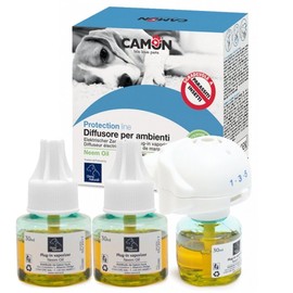 Camon Diffusore per Ambienti all'Olio di Neem Offerta Doppia Ricarica. Protezione Naturale Contro Parassiti e Insetti