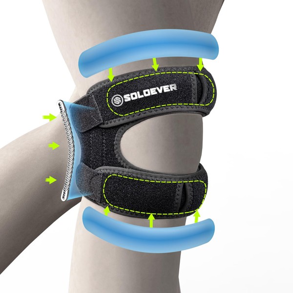 Patella Knee Brace with Side Stabilizers for Men & Women,