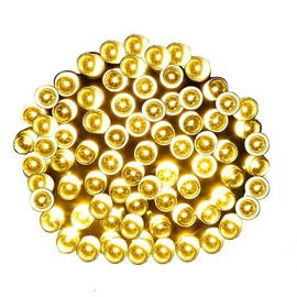 Gresonic 100 / 200 / 300 / 400-LED light chain, mains operated, with plug, for outside and inside, for garden, wedding, Christmas party, warm white