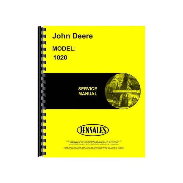 Service Manual fits John Deere 1020