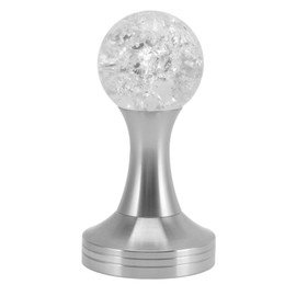 Crystal Ball Coffee Flat Tamper Stainless Steel Base Powder Hammer for Coffee Accessories Silver 51mm