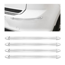 Suvnie 4 PCS Car Bumper Protector Strip, Anti-Scratch Front and Rear Bumper Corner Trim Sticker, Anti-Collision Patch Bumper Guard Strip, Universal Car Accessories for SUV Truck