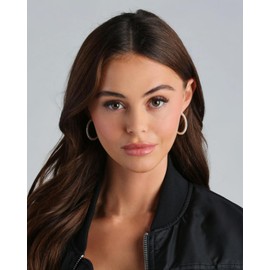 PABBEU 2mm 925 Sterling Silver Earrings Big Sterling Silver Hoop Earrings for Women Large Rhinestone Hoop Earrings Thin Hypoallergenic Cubic Zirconia Earrings for Women 30/40/50/60/70mm