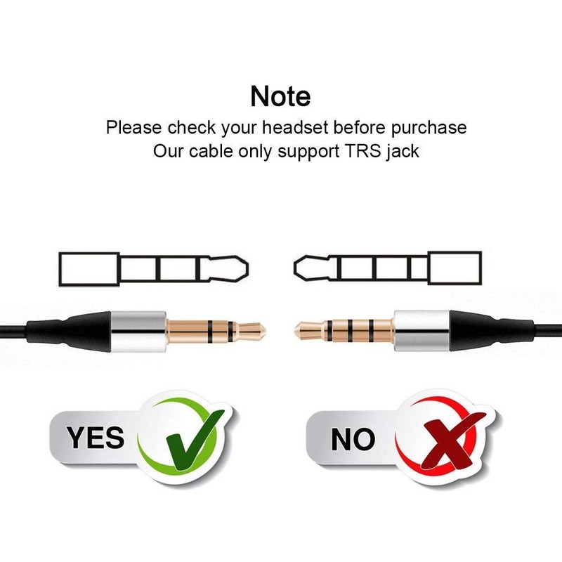 baolongking Headset Adapter RJ9 Male to 3.5mm Female Headset Phone