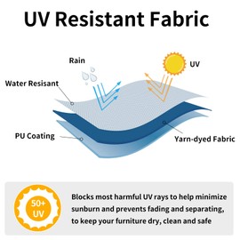 Easy-Going Waterproof Outdoor Swivel Chair Cover UV Resistant Patio Chair Cover Weatherproof Lawn Outdoor Furniture Cover with Tape Sealed Seam (2 Pack-28Wx33Dx38.5H inch, Grey)