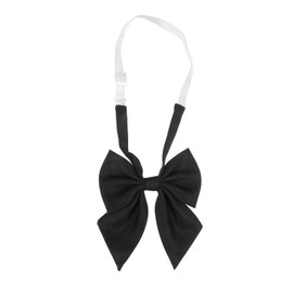 VPbao Bowtie, Women's, Girls, Plain, Uniform, School Ribbon, Trifold, Stylish, School Entrance Ceremony, Kindergarten Entrance Ceremony, Black, Free size