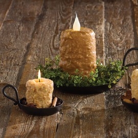 Park Designs Iron Candle Dish 4 1/4" - Set of 3