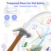 lanktoo 12" Silent Teaching Wall Clock with LCD Date Weekday