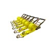 6 Pack 2" x15' Ratchet Strap Tie Down 5000LB J