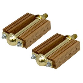 Bicycle Square Wood/Gold 1/2" Pedals Dark Brown. Lowrider Beach Cruiser, Chopper Bike