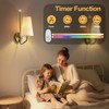 MHSNL Battery Powered Wall Lamps Set of 2,Gold Wireless Wall