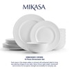 Mikasa Crown White Chip Resistant 18 Piece Dinnerware Set, Service