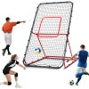 Volleyball Rebounder Net, 7X4 Ft Volleyball Practice Net with 4