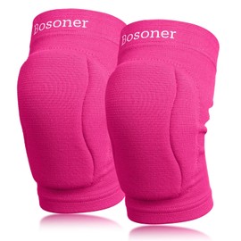 Volleyball & Dance Knee Pads for Women and Men – Thick, Soft Sponge Protective Knee Pads with Non-Slip Design for Running, Basketball, Cycling, Yoga, Climbing (Pink, XL)