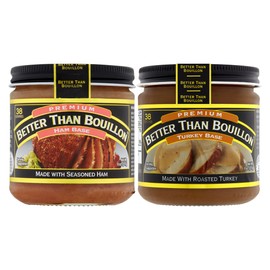 Better Than Bouillon Base Variety Pack, 1 Ham Base & 1 Turkey Base, 8 Ounce Glass Jars (2 CT)