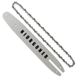 NIUBGONER 14 inch Chainsaw Guide Bar and Chain Combo,Replacement Accessories Fits Stihl MS170,MS171,MS180, MS250,MS181,MSE141,MS193,MS200,MS200T,MS201T and more.3/8"LP, 043",50DL