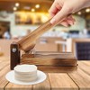 HOLIDYOYO 1pc Wooden Dough Presser for Dumpling Making Ergonomic Handle