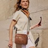 LEEXTON Crossbody Shoulder Bag, Women's, Large Capacity, Genuine Leather, Popular,