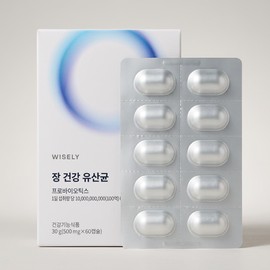 Wisely Gut Health Lactic Acid Bacteria 60 Capsules 1 ea / 와이즐리 장 건강 유산균 60캡슐 1개 1개