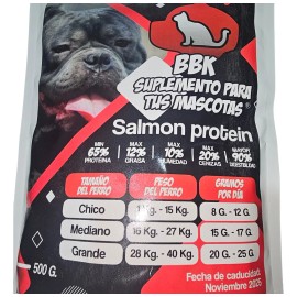 Bbk Salmon Protein 500g Suplemento Para Gatos Y Perros